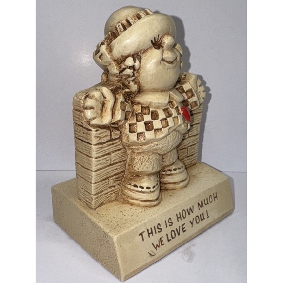 Vintage Paula 1969 Statuette This Is How Much I Love You Russ Berrie W-127 - Picture 10 of 10
